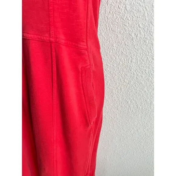 Anthropologie Daily Practice Horizon Jumpsuit Women's XS Red Wide Leg Lounge - Picture 3 of 9